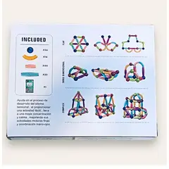 GENERICO - Bloques Magnéticos - 128 Piezas