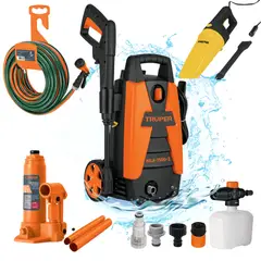 TRUPER - MEGACOMBO HIDROLAVADORA 1500PSI MANGUERA GATA HIDRAULICA ASPIRADORA