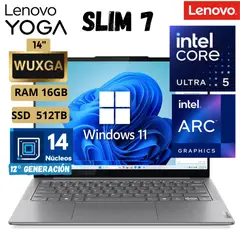 LENOVO - Laptop Yoga Slim 7 14Imh9 Core I5 Ultra, 14" Wuxga, Ram 16Gb, Ssd 512Gb, Windows 11