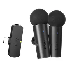 FIFINE - - Micrófono Lavalier M8 Wireless Type C Omnidireccional