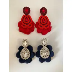 GENERICO - Pack aretes artesanales soutache