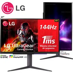 LG - Monitor UltraGear 27' 27GR93U-B IPS 4K UHD 144Hz HDMI DisplayPort