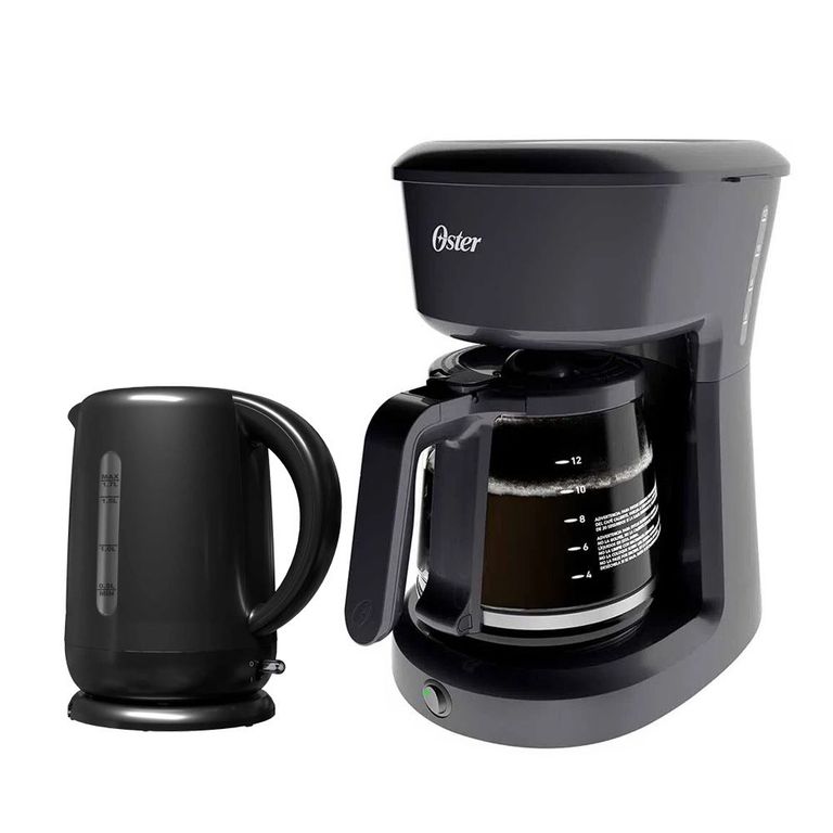 Cafetera 12 tazas BVSTDCS12B mas Hervidor Electrico 1.7 L