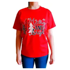 GENERICO - Polo Mujer Pinos - Nathalie Love It - Rojo