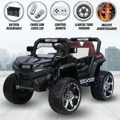 KING - Carro a Batería 4 x 4 «GST EXPERT» Todo Terreno Black