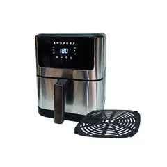 NATIONALIZER - Freidora de Aire Silver Crest 2400 W 6 Litros Negro