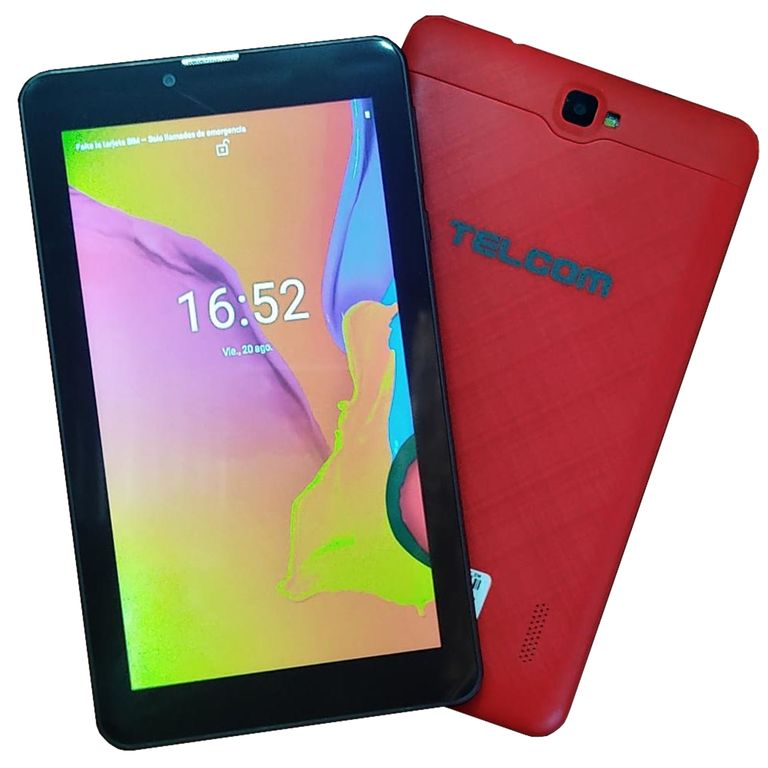 TABLET TELCOM 7 3G 77EM TECLADO INALAMBRICO 16GB ANDROID 11- ROJO