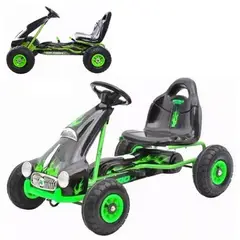 GENERICO - Go Kart Carro A Pedal Chachicar Verde Llantas Inflables