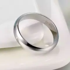 GENERICO - Anillo de Compromiso Eternal Love Bañado Oro Blanco18K Novia Genieka