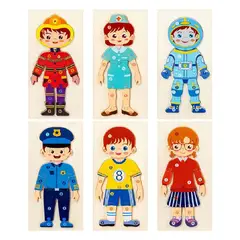 GENERICO - Rompecabezas De Madera Profesiones