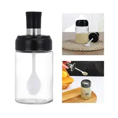 INSPIRA - Condimentero con Cuchara para Aceite Frasco de Vidrio