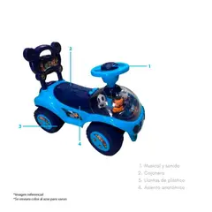 GENERICO - Buggy Corre Pasillos Panda Para Niños Varon