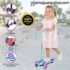 KINGDOM - Scooter para Niños Efecto Bota Humo «KINGDOM I» Purple
