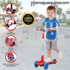 KINGDOM - Scooter para Niños Efecto Bota Humo «KINGDOM I» Red