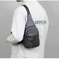 GENERICO - Morral Mochila Fashion 2024 Pechera de Hombre para Celular Billetera