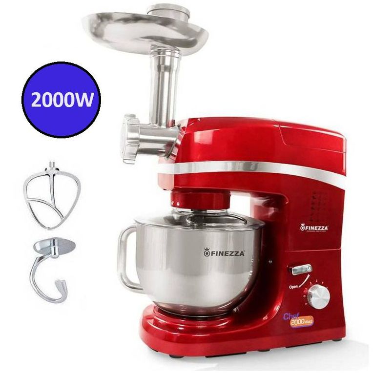 Batidora con Moledor Bate Amasa Mezcla FZ-6820B Rojo