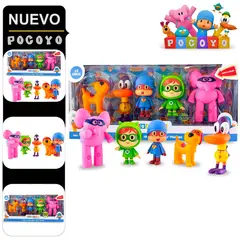 POCOYO - Set de Figuras Articulables y sus Amigos 5pcs