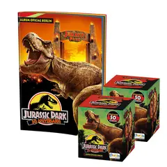 EDITORIAL BERLIN - Jurassic Park 30 años, 1 Álbum Tapa Blanda + 2 Cajitas (100 Sobres)