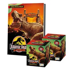 EDITORIAL BERLIN - Jurassic Park 30 años, 1 Álbum Tapa Dura + 2 Cajitas (100 Sobres)