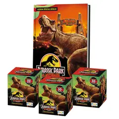 EDITORIAL BERLIN - Jurassic Park 30 años, 1 Álbum Tapa Dura + 3 Cajitas (150 Sobres)
