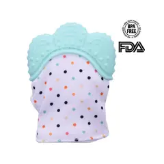 GENERICO - Guante Mordedor Dentición Para Bebé Verde