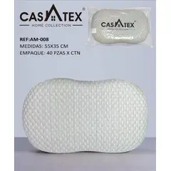 CASATEX - Almohada Viscoelástica Infantil WHITE 55cm x 35cm.