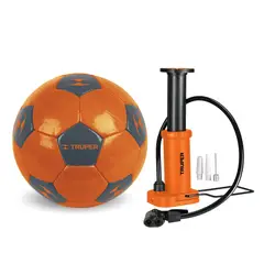 TRUPER - Pelota de fútbol PARA NIÑOS con inflador pedal