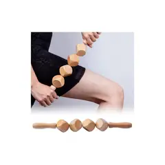 GENERICO - Rodillo Masajeador Anticelulítico de Drenaje Linfático Maderoterápia