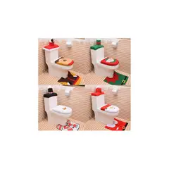 GENERICO - Set de 3 Piezas Navideños de Calidad para Inodoro