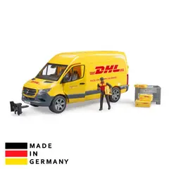 BRUDER - Juguete Camioneta de correo DHL con muñeco 02671