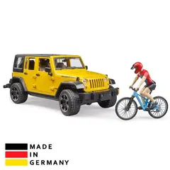 BRUDER - Juguete Camioneta Jeep con Bicicleta 2543