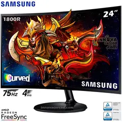 SAMSUNG - MONITOR LS24C360EALXPE CURVO 24 VA FHD 75Hz 4ms
