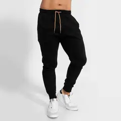 GENERICO - Buzo jogger de algodón para hombre negro Arcoi