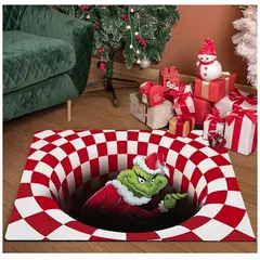 GENERICO - Tapete con ilusión 3D de navidad