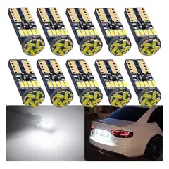 GENERICO - 10 Focos Led Lagrima T10 W5w Luz Diurna Salon Placa Maletero