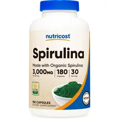 NUTRICOST - Espirulina 3,000 mg Spirulina Liberador Celulas Madre