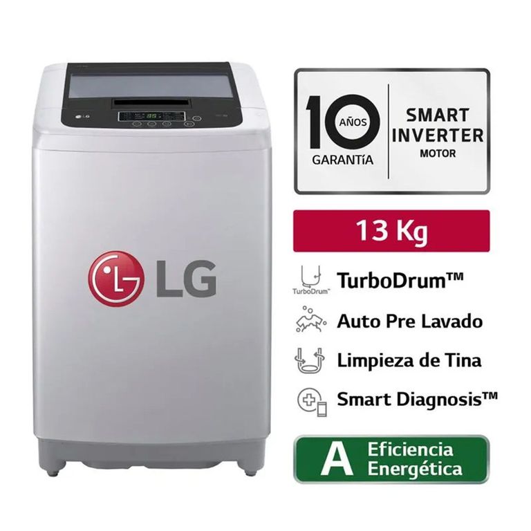 Lavadora 13 KG Smart Motion WT13DPBK Gris