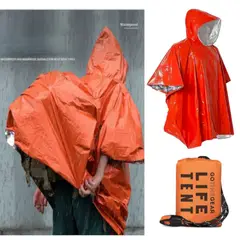 GENERICO - PONCO LLUVIA Térmico Aluminio IMPERMEABLE MANTIENE CALOR Reversible