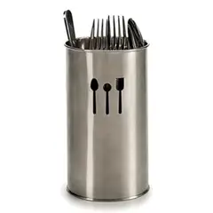 STAINLESS STEEL - Porta cubiertos de acero inoxidable para cocina