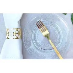 GENERICO - Juego de Tenedores de 6 Unidades DORADOS