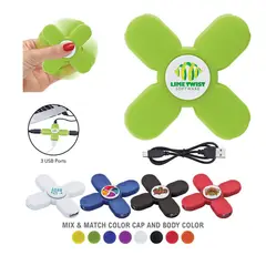 GENERICO - Cargador spinner USB universal 4 en 1