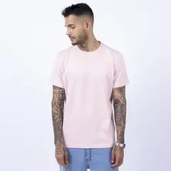 BHEVSK - Polo basico rosa hombre