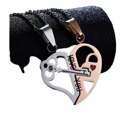 GENERICO - Set de Collares Llave de Amor Parejas Novios Enamorados - Genieka