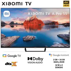 XIAOMI - TELEVISOR 55 TV A PRO LED UHD 4K SMART TV+ CONTROL DE VOZ