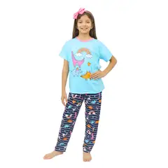 GENERICO - Pijama Pantalón - Polo Algodón Dino Niñas Inga Pijamas