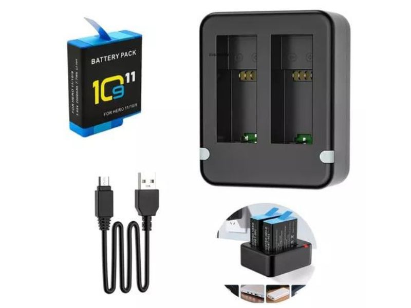 Cargador De Baterías Para Gopro Hero 12 11 10 9