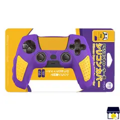 MARCA - Funda de silicona IINE para mandos de PS5 - DISEÑO NBA LACKERS.