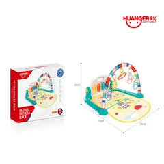 GENERICO - Gimnasio para Bebe con Piano Musical 3 en 1 Color Verde