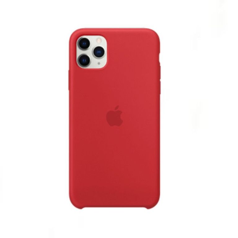 Case Silicona Para Iphone 11 ROJO + Mica de Vidrio