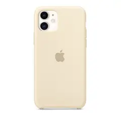APPLE - Case Silicona Para Iphone 11 HUESO + Mica de Vidrio